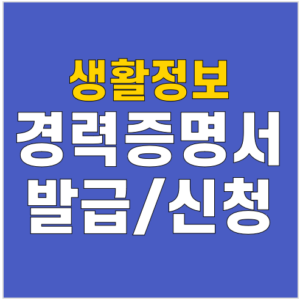 운전면허－경력증명서－발급
